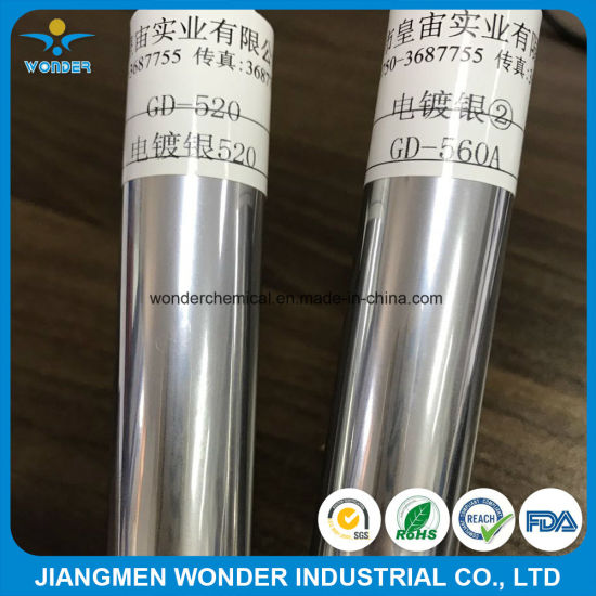 Single Coat Mirror Silver Chrome Plating Effect Powder Coating for Steel Wire