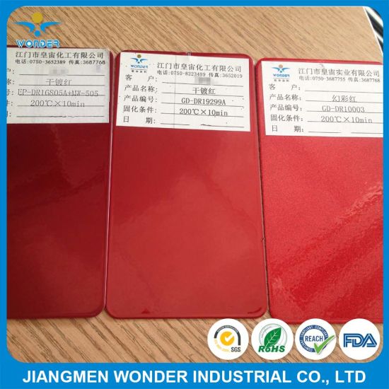 Epoxy Polyester Transparency Red Powder Coating