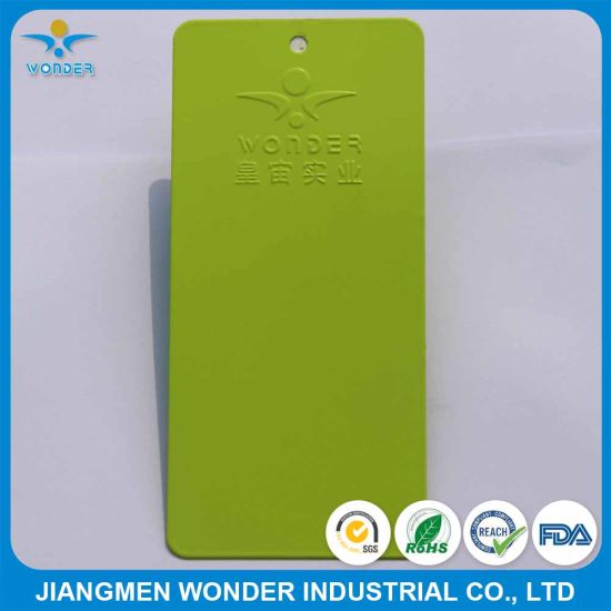 UV Resisting Pure Polyester Ral6018 Green Matt Exterior Powder Coating