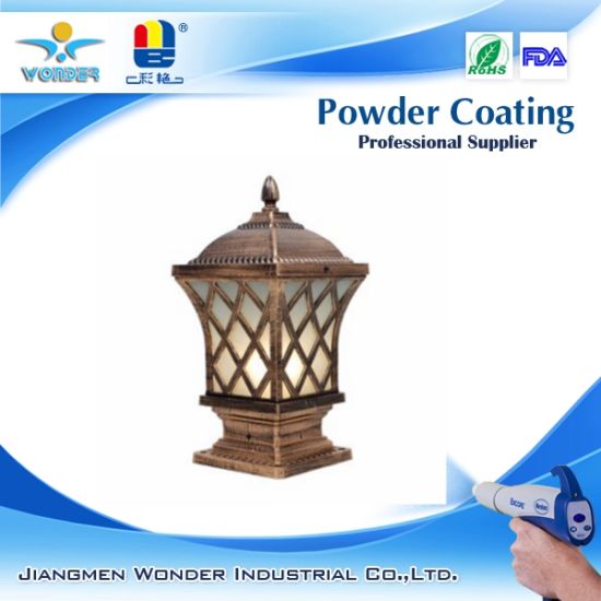 Outdoor Type Brown Color Light-Fixture Powder Coating