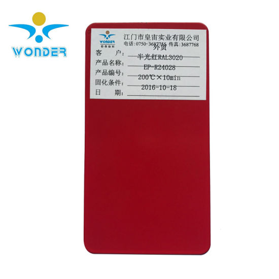 Epoxy Polyester Ral3020 Red Powder Coating Paint for Fire Fighting Equipment