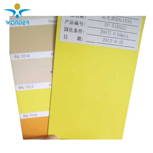 Electrostatic Ral1016 high glossy bright yellow Powder Coating