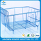Nano Metallic Candy Chrome Blue Powder Coating for Racks